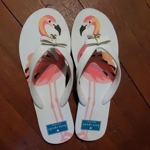 Kate Spade Flamingo Flip Flops